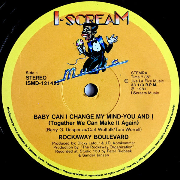 Rockaway Boulevard - Baby Can I Change My Mind - You And I (Special 12" Discomix) (12" Tweedehands) - Discords.nl