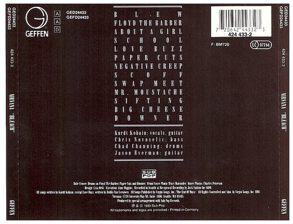 Nirvana - Bleach (CD Tweedehands) - Discords.nl
