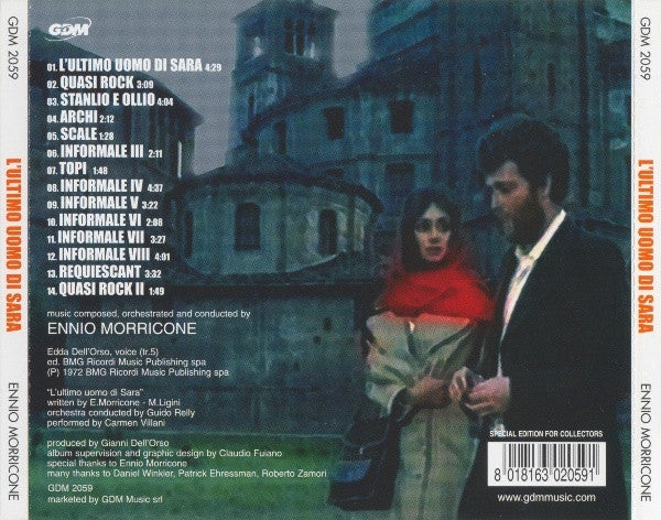 Ennio Morricone - L'Ultimo Uomo Di Sara (Original Motion Picture Soundtrack) (CD Tweedehands) - Discords.nl