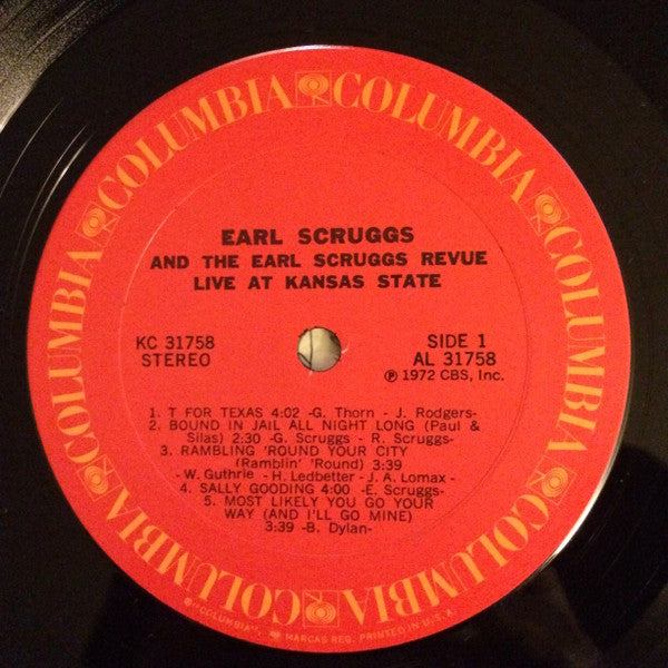 Earl Scruggs And The Earl Scruggs Revue - Live At Kansas State (LP Tweedehands) - Discords.nl