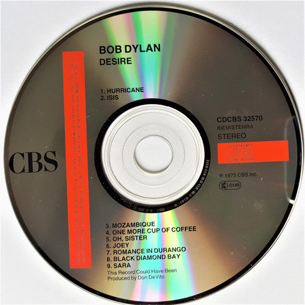 Bob Dylan - Desire (CD Tweedehands) - Discords.nl