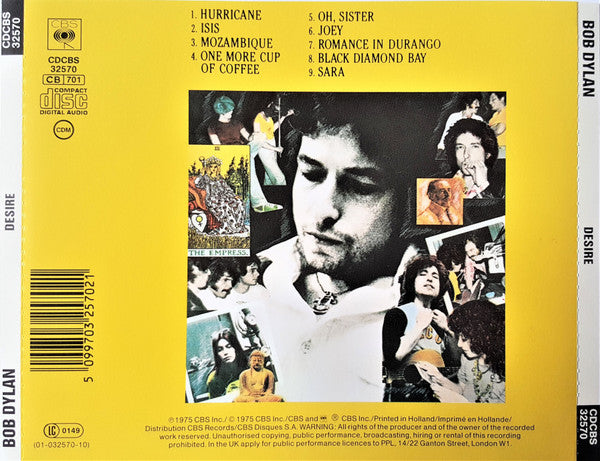 Bob Dylan - Desire (CD Tweedehands) - Discords.nl