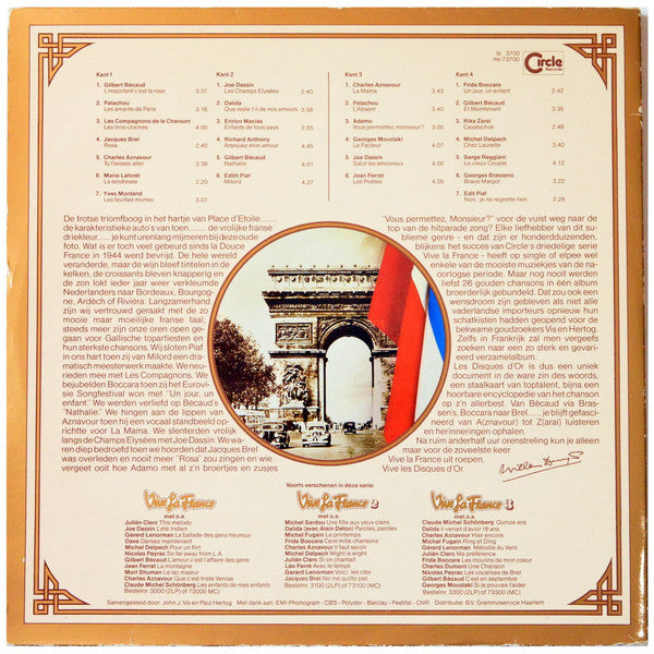 Various - Les Disques D'Or: Onvergetelijke Gouden Franse Successen (LP Tweedehands) - Discords.nl