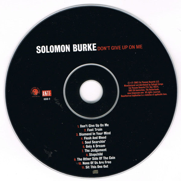 Solomon Burke - Don't Give Up On Me (CD) - Discords.nl