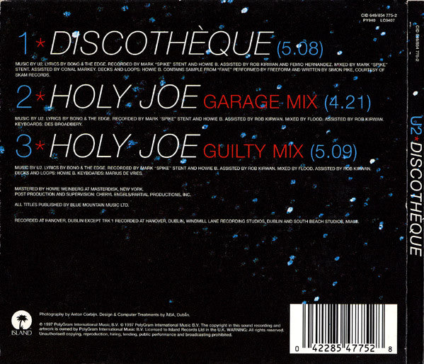 U2 - Discothèque (CD Tweedehands) - Discords.nl