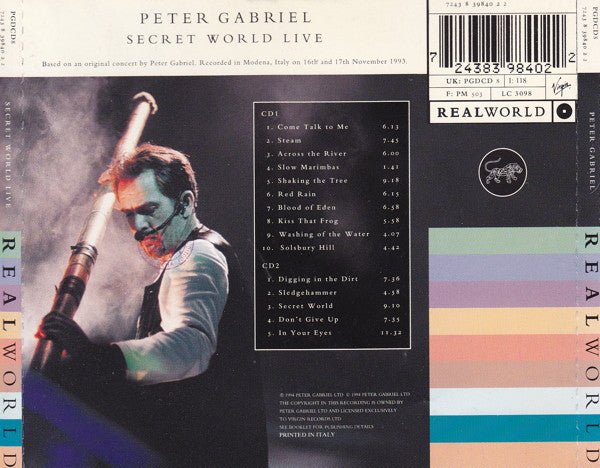 Peter Gabriel - Secret World Live (CD) - Discords.nl