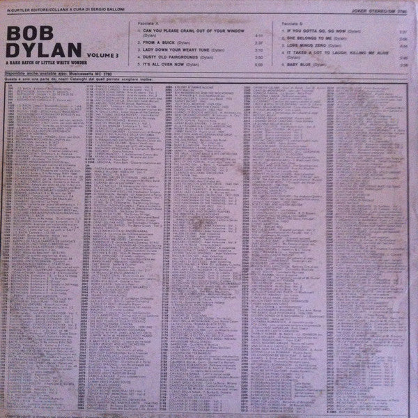 Bob Dylan - A Rare Batch Of Little White Wonder Volume 3 (LP Tweedehands) - Discords.nl