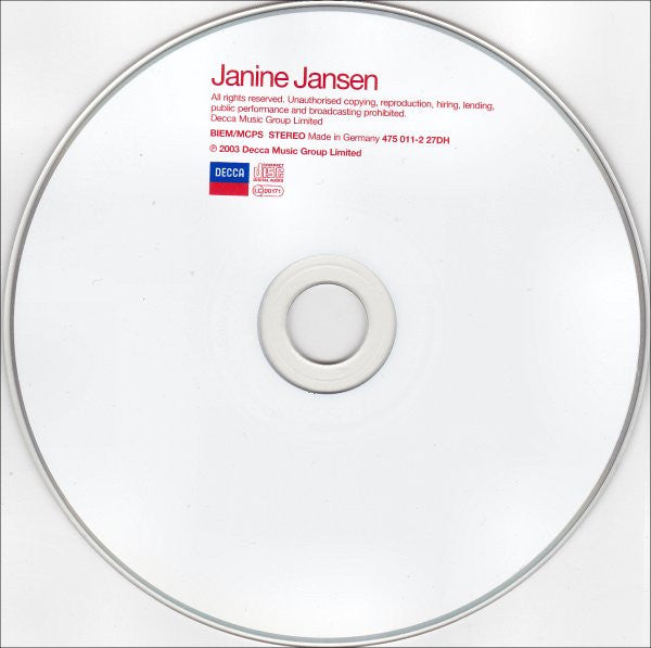 Janine Jansen - Janine Jansen (CD) - Discords.nl