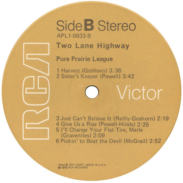 Pure Prairie League - Two Lane Highway (LP Tweedehands) - Discords.nl