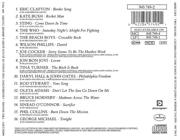 Various - Two Rooms - Celebrating The Songs Of Elton John & Bernie Taupin (CD Tweedehands) - Discords.nl