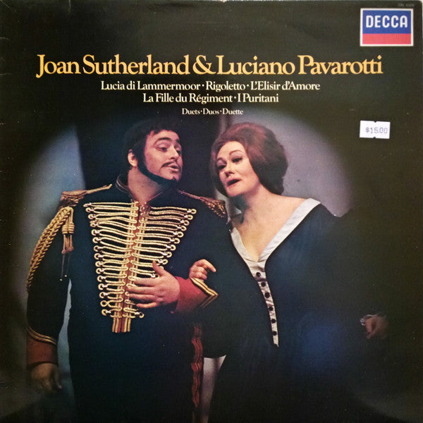 Joan Sutherland, Luciano Pavarotti, Orchestra Of The Royal Opera House, Covent Garden, London Symphony Orchestra, English Chamber Orchestra, Richard Bonynge - Joan Sutherland & Luciano Pavarotti - Duets (LP Tweedehands) - Discords.nl