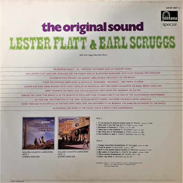 Flatt & Scruggs - The Original Sound (LP Tweedehands) - Discords.nl