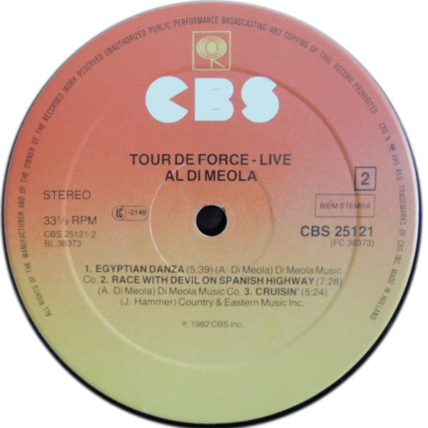 Al Di Meola - Tour De Force - "Live" (LP Tweedehands) - Discords.nl