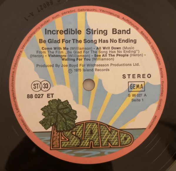 Incredible String Band, The - Be Glad For The Song Has No Ending (LP Tweedehands) - Discords.nl