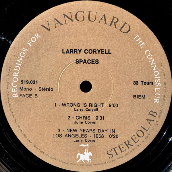 Larry Coryell - Spaces (LP Tweedehands) - Discords.nl
