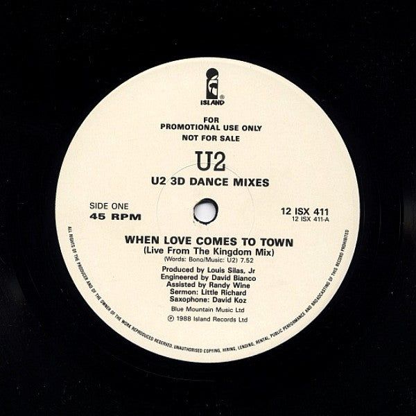 U2 - 3D Dance Mixes (12" Tweedehands) - Discords.nl