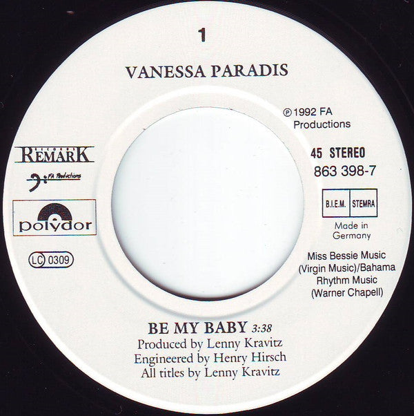 Vanessa Paradis - Be My Baby (7-inch Tweedehands) - Discords.nl