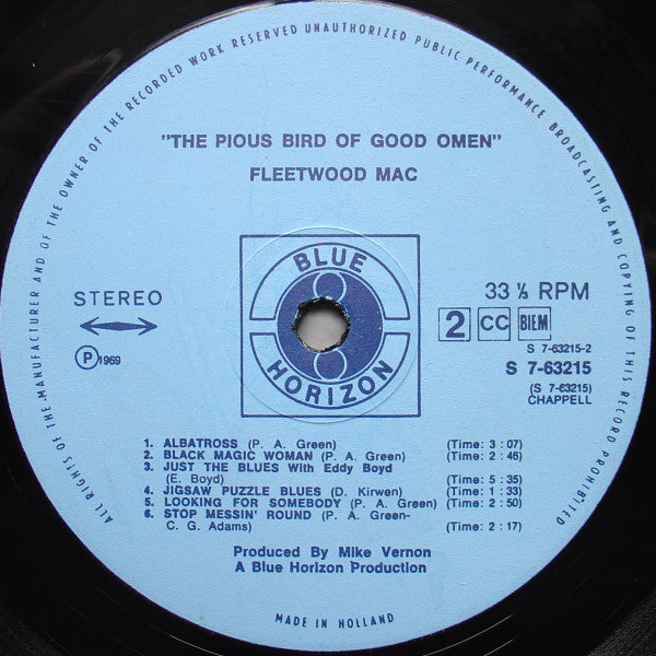 Fleetwood Mac - The Pious Bird Of Good Omen (LP Tweedehands) - Discords.nl