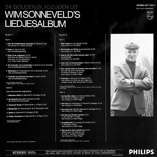 Wim Sonneveld - 24 Gouden Bladzijden Uit Wim Sonneveld's Liedjesalbum (LP Tweedehands) - Discords.nl