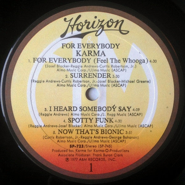 Karma (9) - For Everybody (LP Tweedehands) - Discords.nl