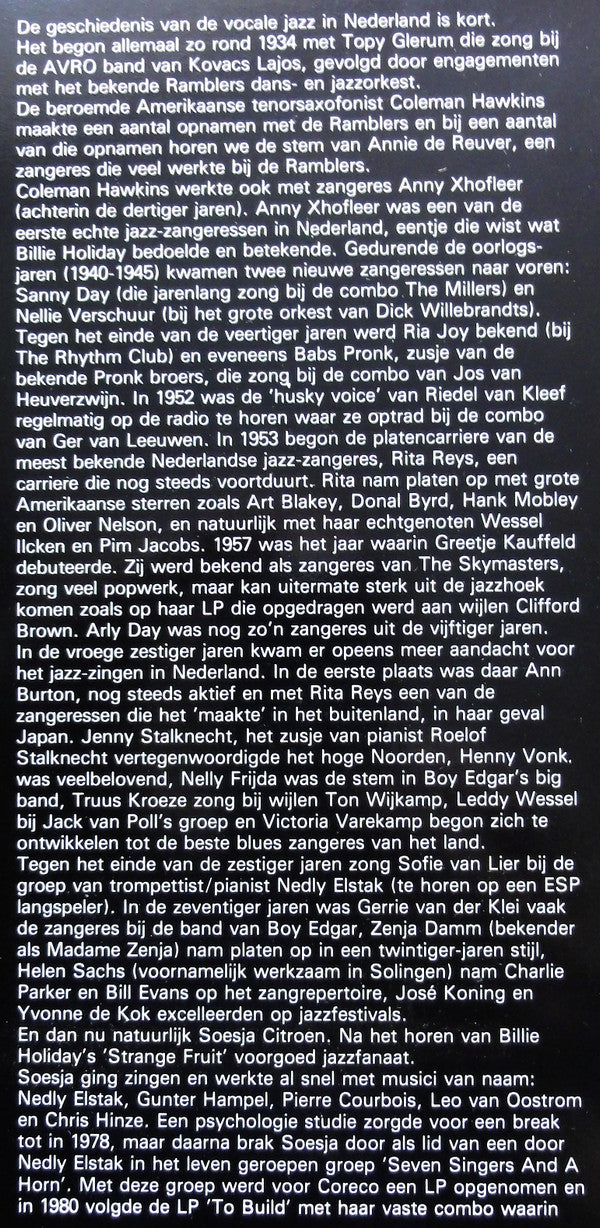 Soesja Citroen Met Het Nico Bunink Kwintet - Good Enough For Jazz (LP Tweedehands) - Discords.nl
