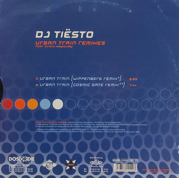 DJ Tiësto Feat. Kirsty Hawkshaw - Urban Train Remixes - Part 3 (12" Tweedehands) - Discords.nl