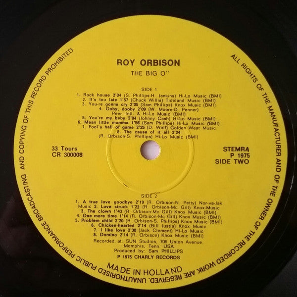 Roy Orbison - The Big O (LP Tweedehands) - Discords.nl