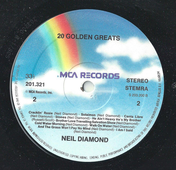 Neil Diamond - 20 Golden Greats (LP Tweedehands) - Discords.nl