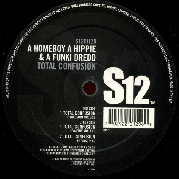 A Homeboy, A Hippie & A Funki Dredd - Total Confusion (12" Tweedehands) - Discords.nl
