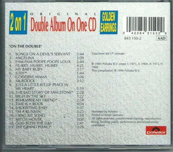 Golden Earring - On The Double (CD) - Discords.nl