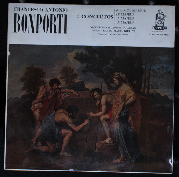 Francesco Antonio Bonporti - Orchestra Palladium Di Milano, Carlo Maria Giulini - 4 Concertos (LP Tweedehands)