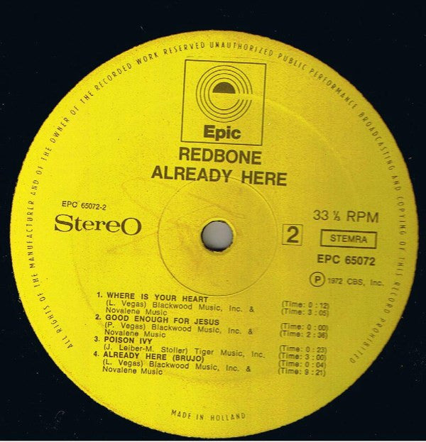 Redbone - Already Here (LP Tweedehands) - Discords.nl