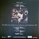 Who, The - Who's Next | The Who Live At The Civic Auditorium, San Francisco 1971 (LP) - Discords.nl