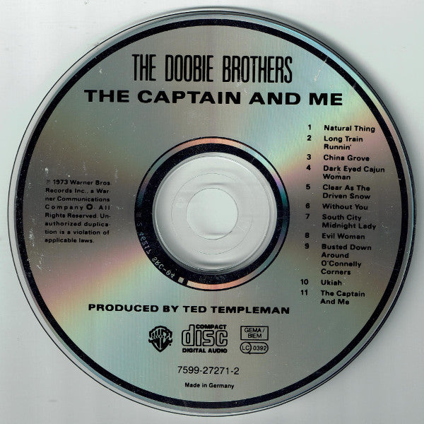 Doobie Brothers, The - The Captain And Me (CD Tweedehands) - Discords.nl
