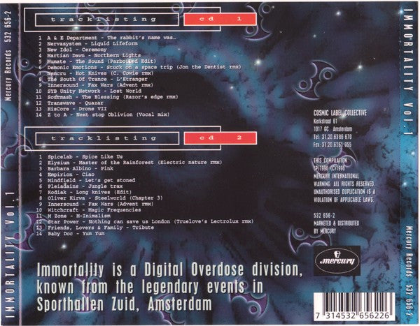 Various - Immortality Vol.1  (CD Tweedehands) - Discords.nl