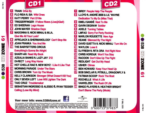 Various - Radio 538 Hitzone 61 (CD Tweedehands) - Discords.nl