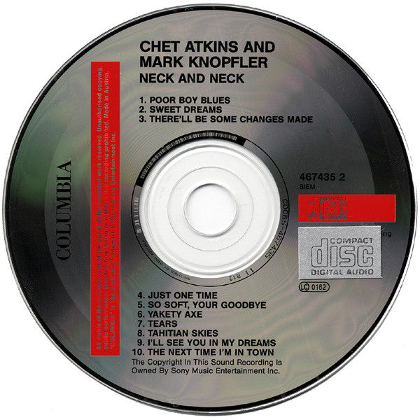 Chet Atkins And Mark Knopfler - Neck And Neck (CD) - Discords.nl