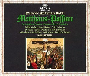 Johann Sebastian Bach / Edith Mathis, Janet Baker, Peter Schreier, Dietrich Fischer-Dieskau, Matti Salminen (2), Münchener Bach-Chor, Münchener Bach-Orchester, Karl Richter - Matthäus-Passion (CD) - Discords.nl