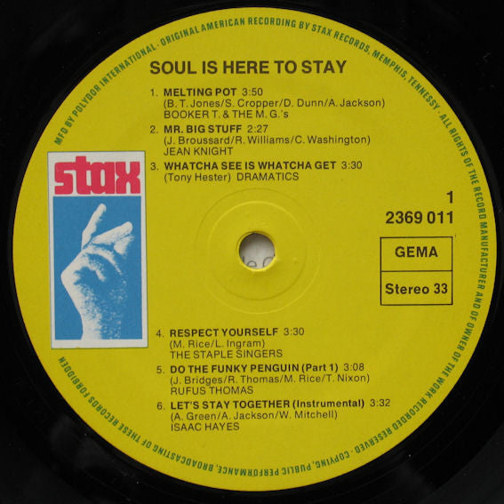 Various - Soul Is Here To Stay (LP Tweedehands) - Discords.nl