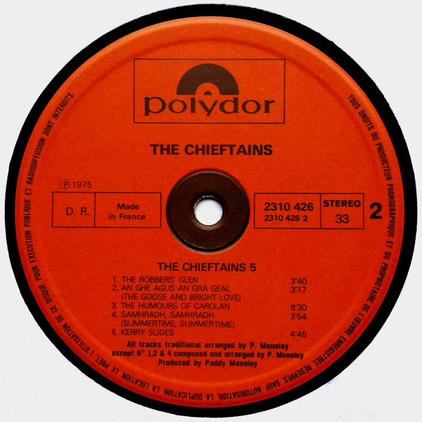 Chieftains, The - The Chieftains 5 (LP Tweedehands) - Discords.nl