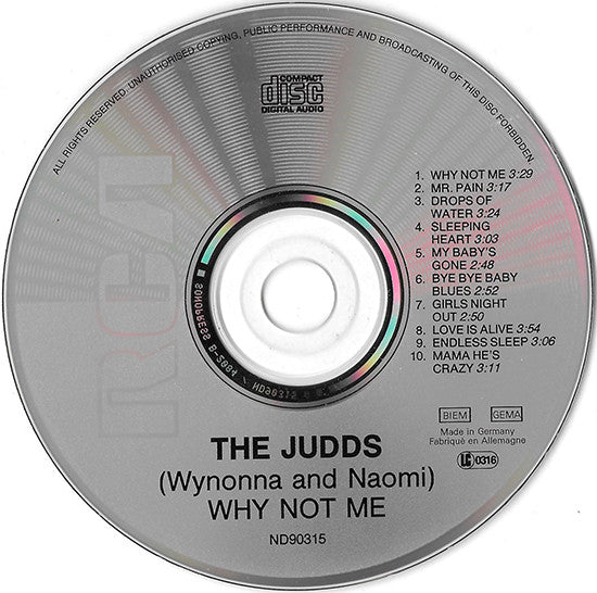 Judds, The - Why Not Me (CD Tweedehands) - Discords.nl