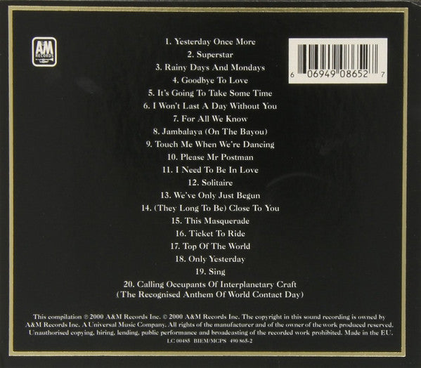 Carpenters - Carpenters Gold (Greatest Hits) (CD) - Discords.nl