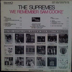 Supremes, The - We Remember Sam Cooke (LP Tweedehands) - Discords.nl