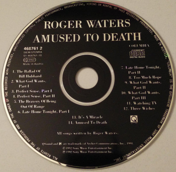 Roger Waters - Amused To Death (CD Tweedehands) - Discords.nl