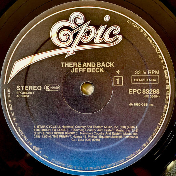 Jeff Beck - There & Back (LP Tweedehands) - Discords.nl