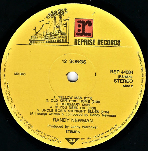 Randy Newman - 12 Songs (LP Tweedehands) - Discords.nl