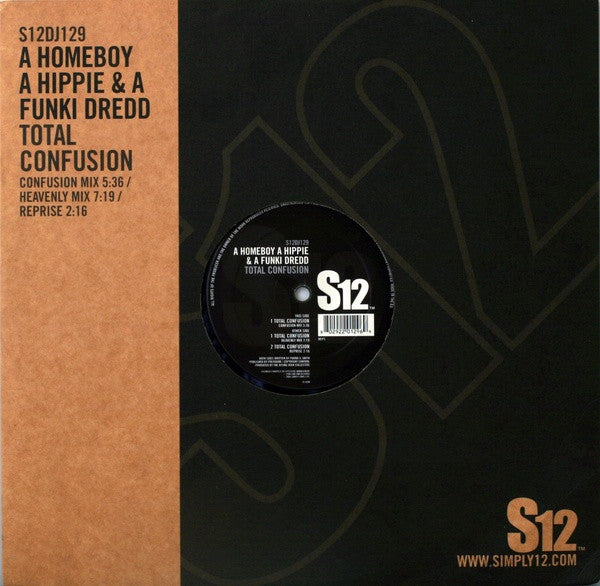 A Homeboy, A Hippie & A Funki Dredd - Total Confusion (12" Tweedehands) - Discords.nl