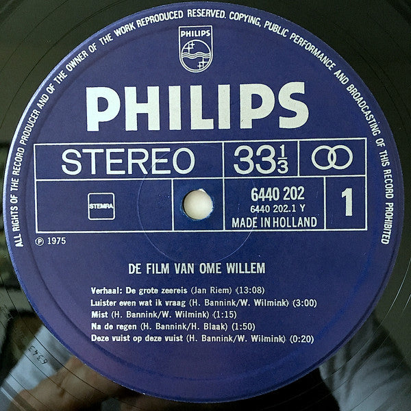 De Film Van Ome Willem - De Film Van Ome Willem (LP Tweedehands) - Discords.nl