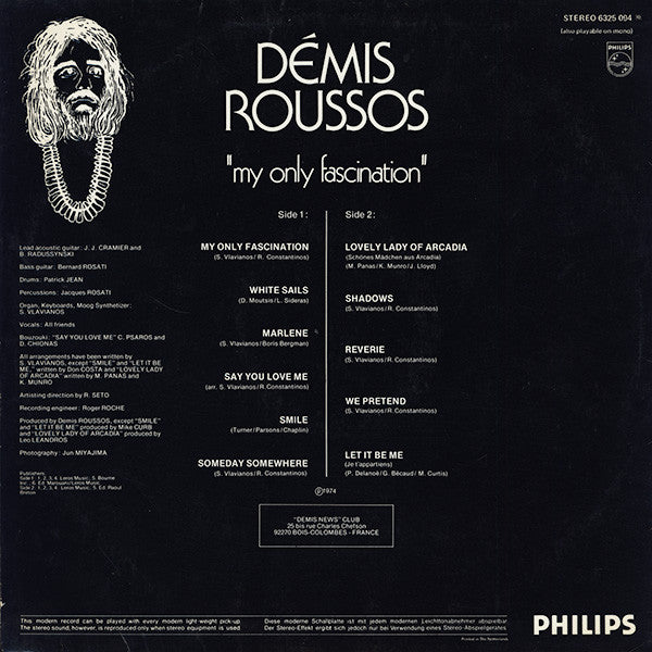 Demis Roussos - My Only Fascination (LP Tweedehands) - Discords.nl