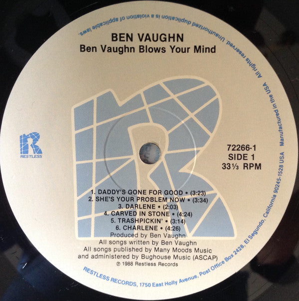 Ben Vaughn - Ben Vaughn Blows Your Mind (LP Tweedehands) - Discords.nl